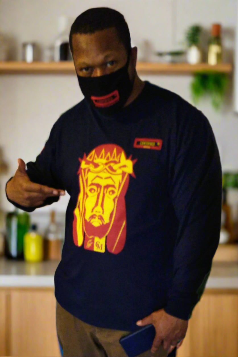 UNISEX > JESUS PEACE: FASHION SLIM FIT CREW NECK SHIRT; ORIGINAL DESIGN; SHORT SLEEVE; SCREEN PRINT.