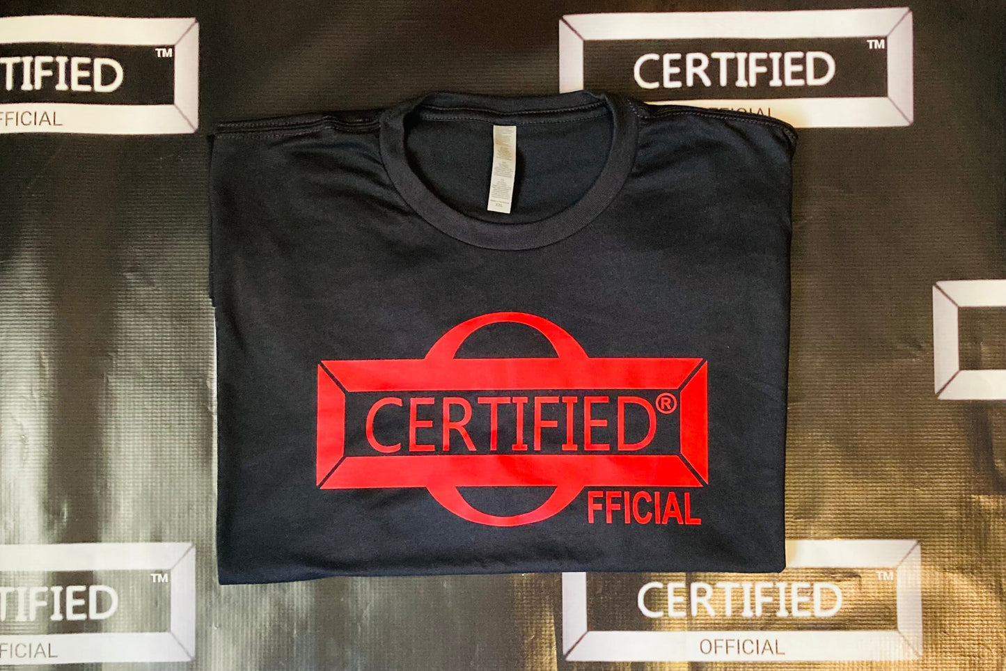 UNISEX > CHAPTAH TEW: OFFICIAL FASHION UNISEX SLIM FIT CREW NECK SHIRT; 2ND EDITION; ORIGINAL; SHORT SLEEVE; VINYL PRINT.