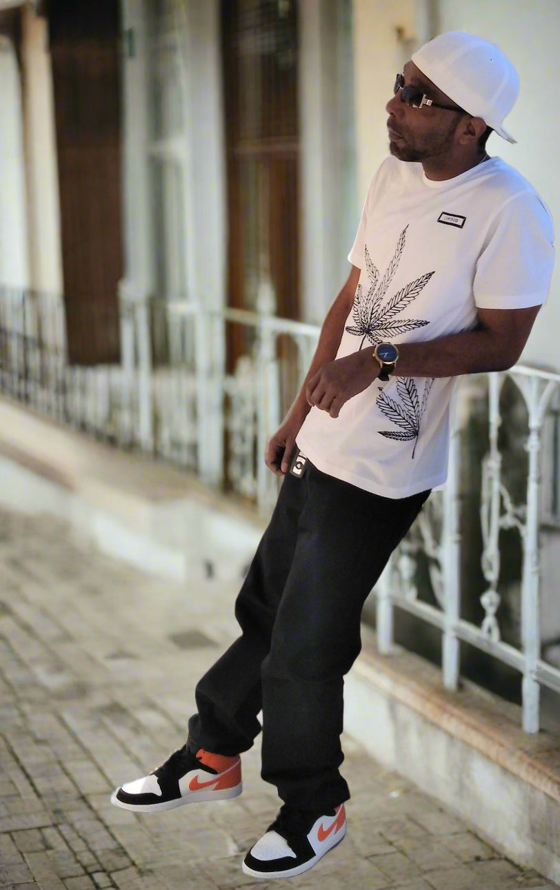 CMALE > STONER: MEN'S FASHION SLIM FIT CREW NECK SHIRT; ORIGINAL DESIGN; SHORT SLEEVE; GALAXY PRINT.