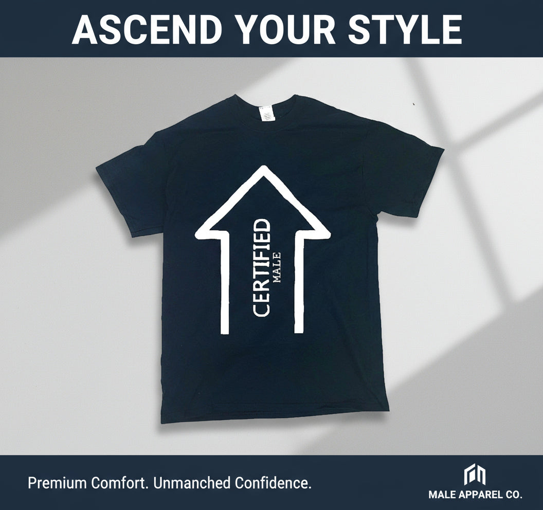 CMALE > THE H.M.I.C: MEN'S FASHION SLIM FIT CREW NECK SHIRT; SHORT SLEEVE; ORIGINAL DESIGN; VINYL PRINT.