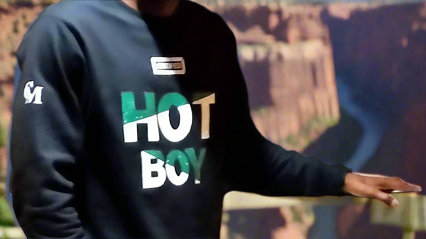 CMALE > 500 DEGREEZ: MEN'S FASHION SWEATSHIRT; CREW NECK; LONG SLEEVE; ORIGINAL DESIGN; VINYL/DTFILM PRINT.