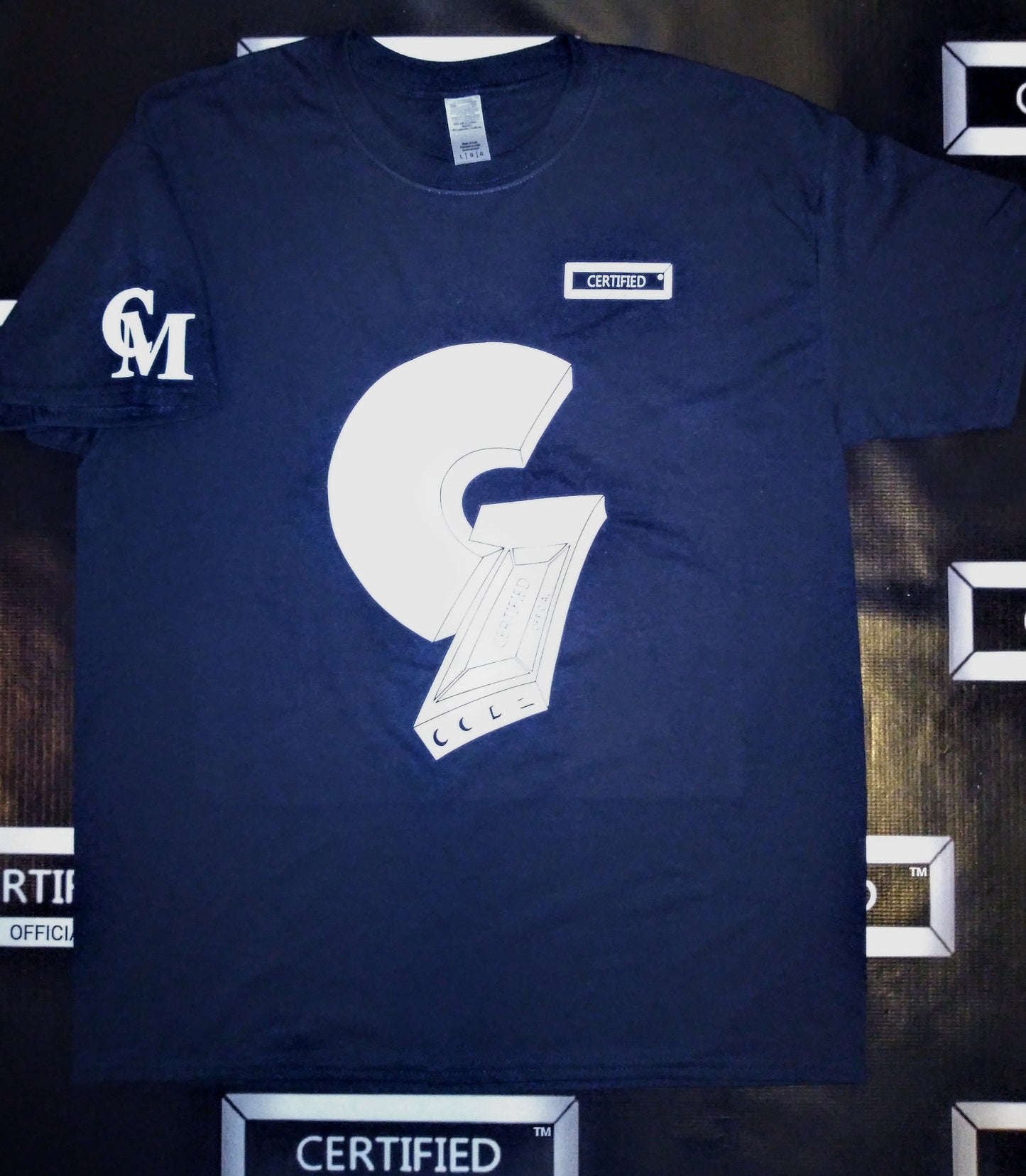 CMALE: G THANG (REMIX) > TY G. EDITION (2020); MEN'S FASHION SLIM FIT CREWNECK SHIRT; SHORT-SLEEVE; SCREEN PRINT.