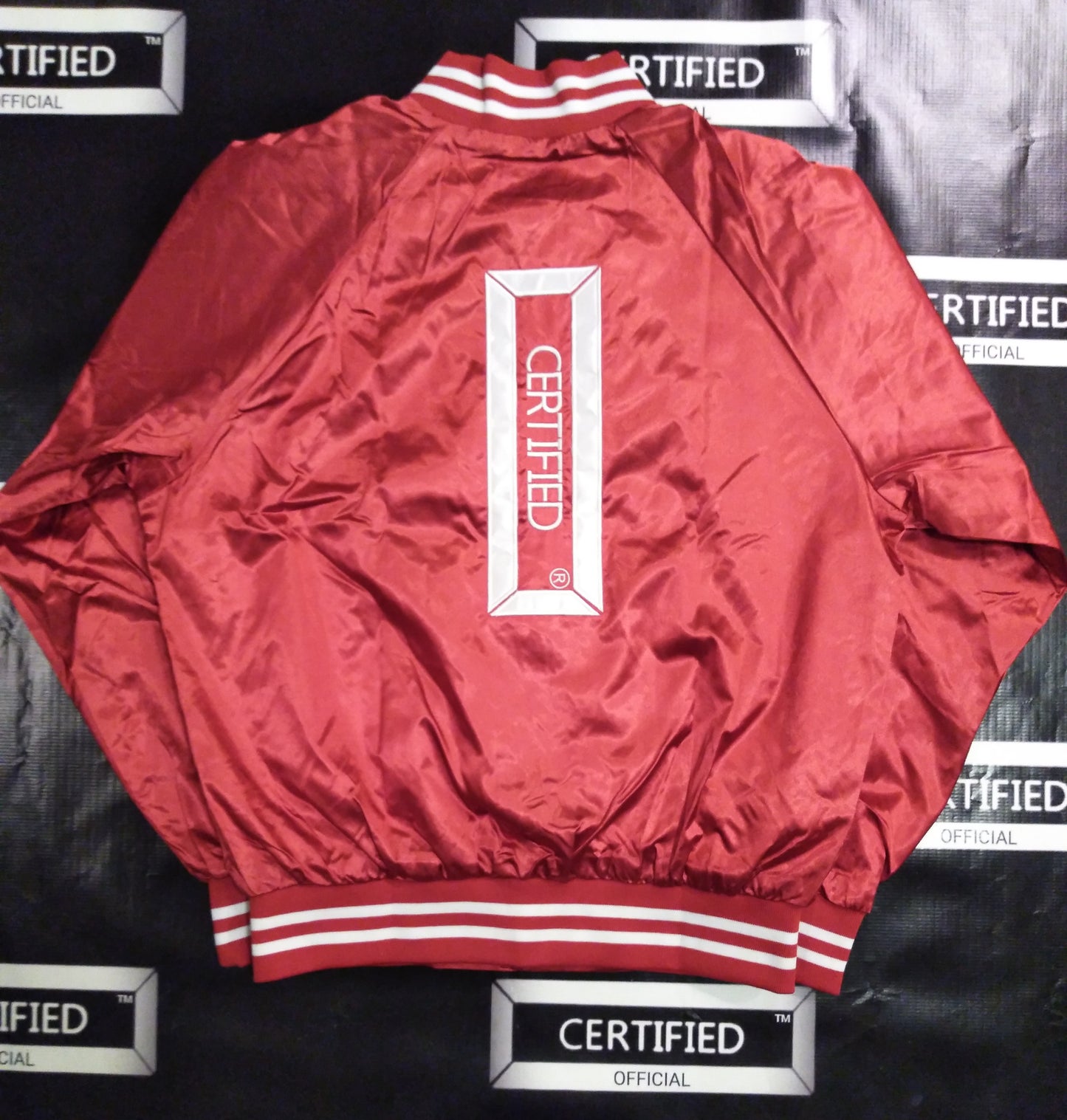 [CERTIFIED] FEMALE: TEAM > WOMEN'S SATIN BASEBALL LETERMAN JACKETS