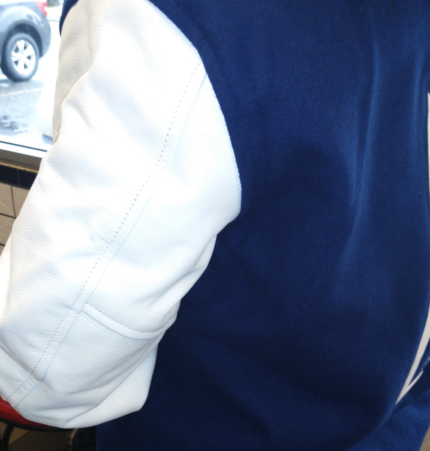 CFEMALE > TEAM CERTIFIED VARSITY JACKET: WOMEN/ GIRLS FASHION GENUINE LEATHER/ WOOL VARSITY JACKET; ORIGINAL DESIGN; APPLIQUE/ EMBROIDERY PRINT.