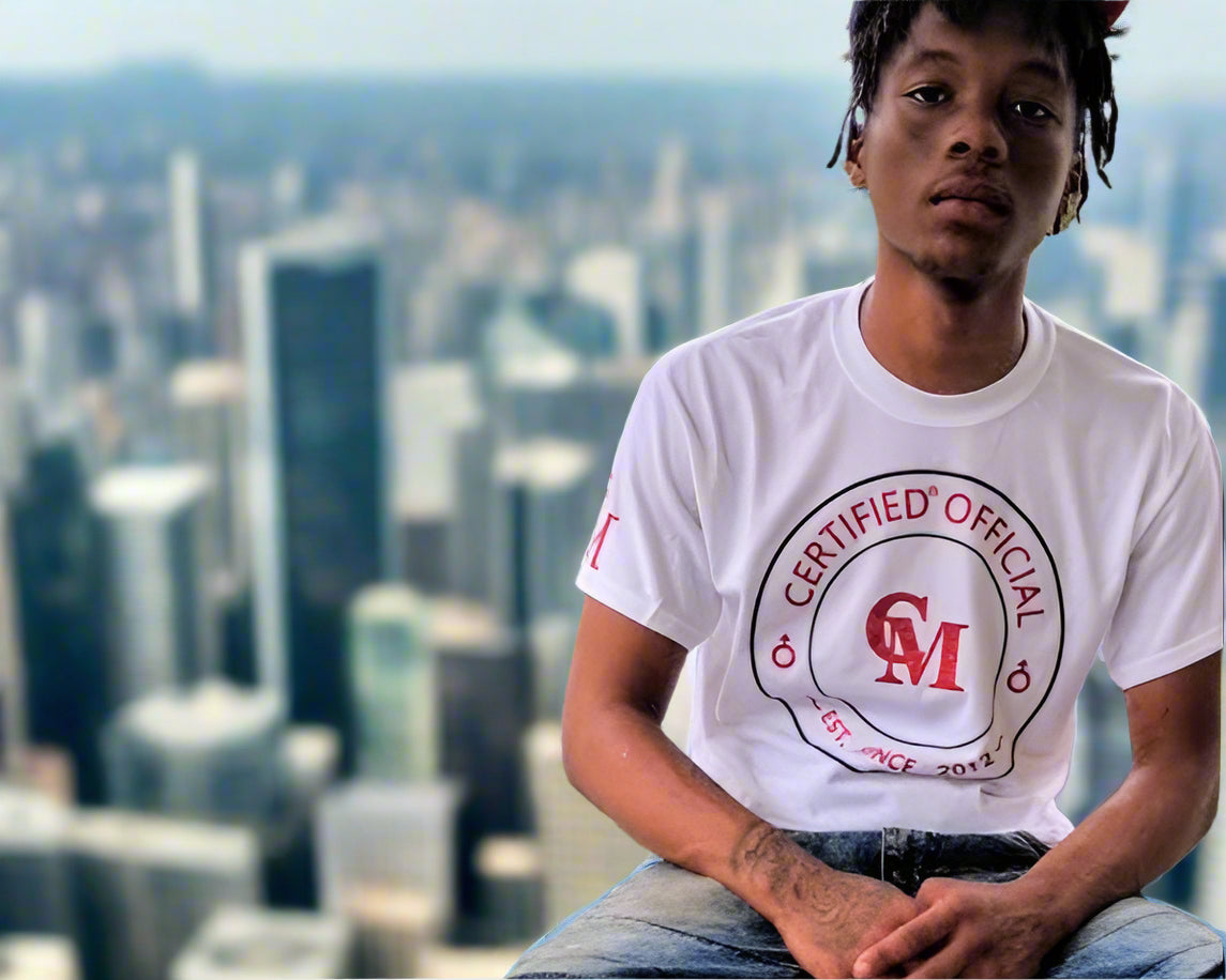 CMALE > SHIRT OF ARMZ: MEN'S FASHION SLIM FIT CREW NECK SHIRT; SHORT SLEEVE; ORIGINAL DESIGN; VINYL PRINT.