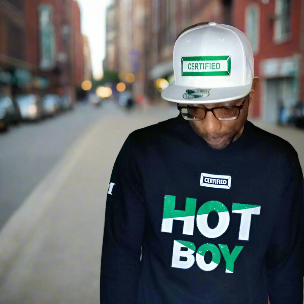 CMALE > 500 DEGREEZ: MEN'S FASHION SWEATSHIRT; CREW NECK; LONG SLEEVE; ORIGINAL DESIGN; VINYL/DTFILM PRINT.